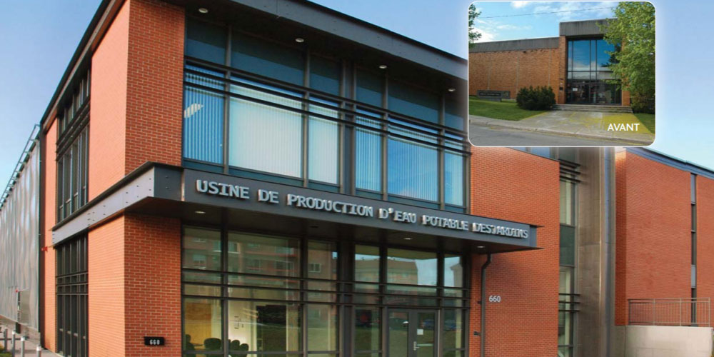 Usine de production d'eau potable Desjardins