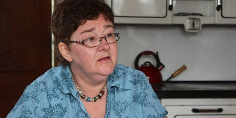 Muguette Paillé pendant la campagne électorale