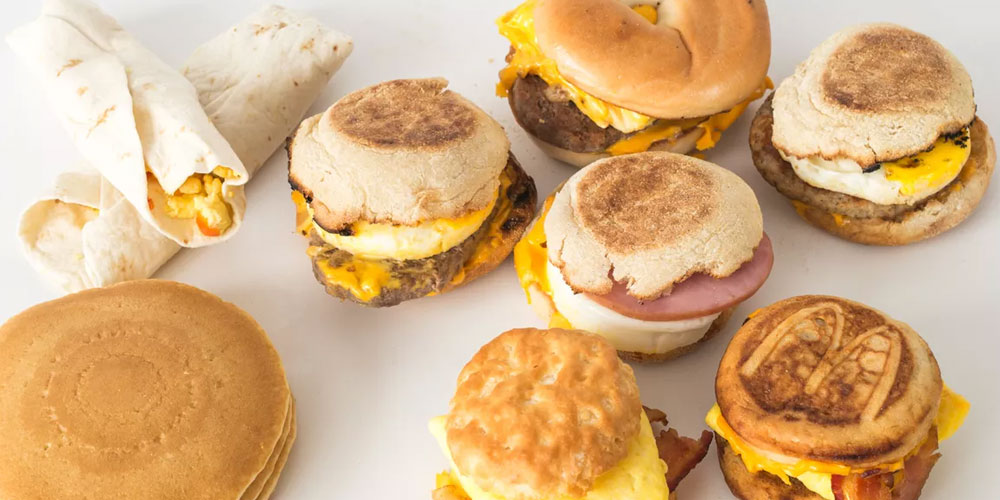 Sandwichs-déjeuners au McDo