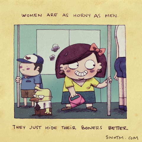 Les femmes sont aussi allumées que les hommes. Elles cachent simplement mieux leur érection!